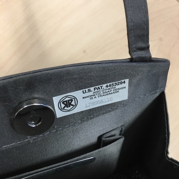 Gunmetal grey beaded purse (CONVERTS TO CROSSBODY) sku 3006 - Picture 7 of 11